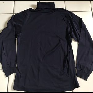 L L Bean navy  unisex NEW  turtleneck  Sz L